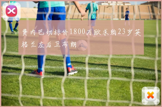 费内巴切标价1800万欧求购23岁英格兰左后卫布朗